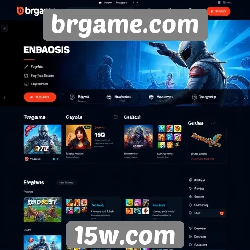 Análise da interface do usuário do site brgame